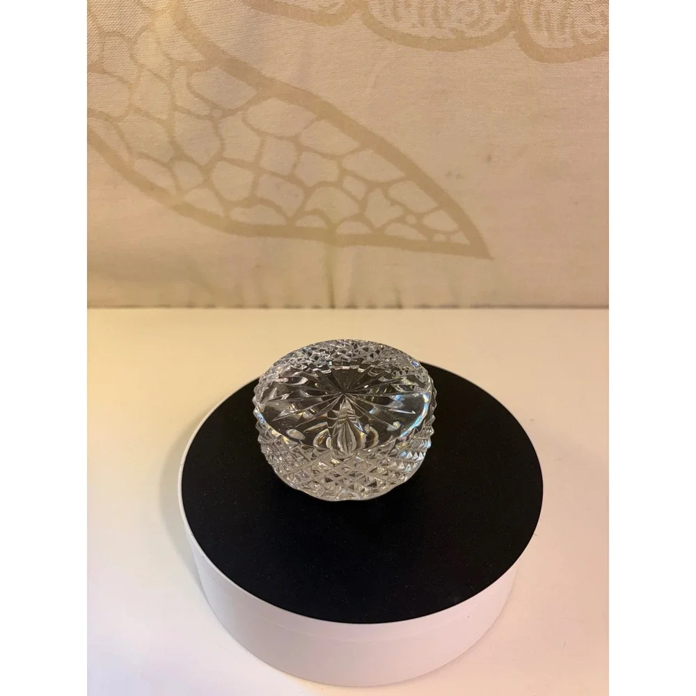 Small round Crystal paperweight